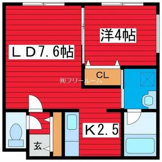 BELL WALK3【4階】の間取り