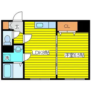 ミスブランニューデイ【3階】の間取り