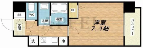 S-RESIDENCE天満Gracis【10階】の間取り