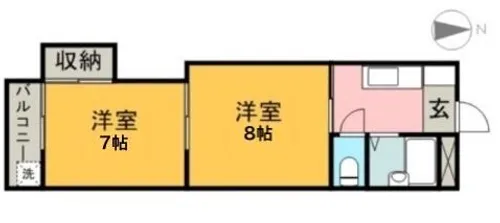 見晴マンション【1階】の間取り