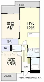 サンシティ・アヴァンテ【405号室】の間取り