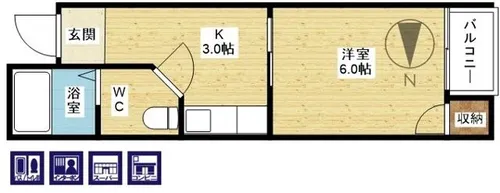 ピアファイブ【4階】の間取り