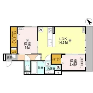 アズ グレイス【1階】の間取り