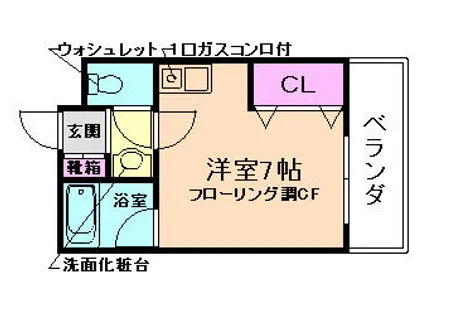 大阪府豊中市庄内西町5丁目【マンション】の間取り