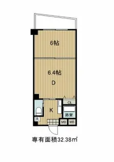 アルファ西天満【5階】の間取り