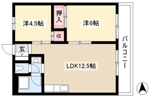 OS・SKYマンション城下【D3号室】の間取り