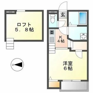Creo六番町弐番館(クレオ六番町弐番館)【1階】の間取り