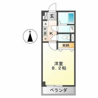 グラン・シャリオ日比野【1階】の間取り