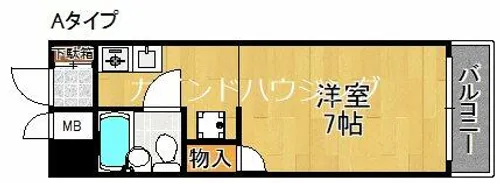 フィアスコート南津守【1階】の間取り