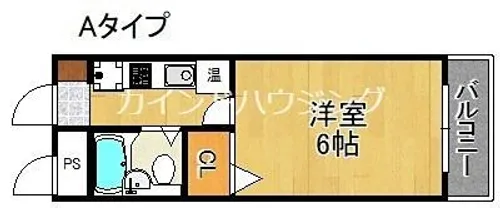 バローレ住之江【4階】の間取り