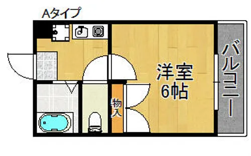 レオパレスグリーンエイジ【2階】の間取り