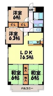 ラシエールR&I【5階】の間取り