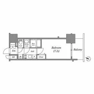 アドバンス名古屋モクシー【2階】の間取り