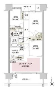 ウェリス西天満【303号室】の間取り