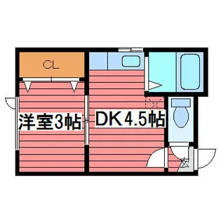 メゾンプレアデス【2階】の間取り