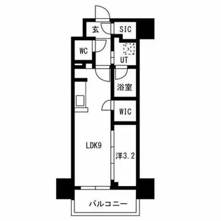 メイクスアート名駅WEST【1階】の間取り