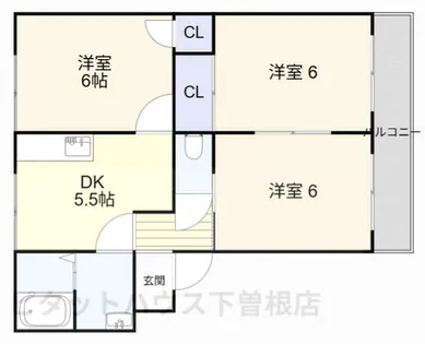 フレグランス稲田【201号室】の間取り