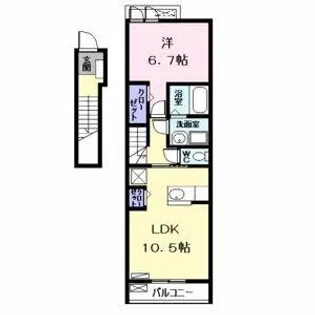 ラフレシールⅠ【2階】の間取り