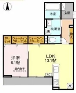 大阪府東大阪市末広町【アパート】の間取り