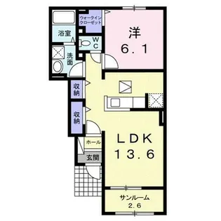 ジョイ アルミュール A【1階】の間取り