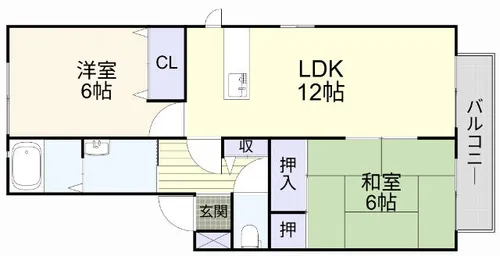 ライトタウン C棟【201号室】の間取り