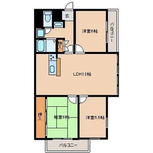 兵庫県尼崎市潮江3丁目【マンション】の間取り
