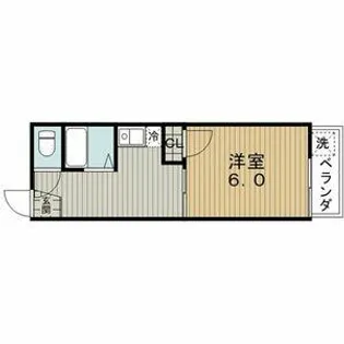 サンハイツ杉栄【103号室】の間取り