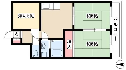 コーポ大塚【4階】の間取り