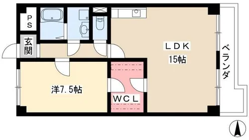 ノイ・ルミナス【506号室】の間取り