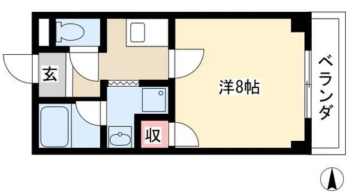 アネックス野南【305号室】の間取り