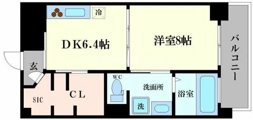 レユニール優【4階】の間取り