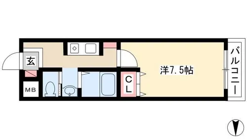 A・City中川法華【3階】の間取り