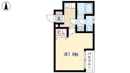 A-Legato鳥居西通【1階】の間取り