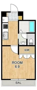 滋賀県大津市大江6丁目【マンション】の間取り