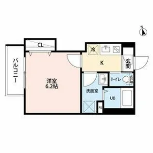 リュクスシティー黄金【1階】の間取り