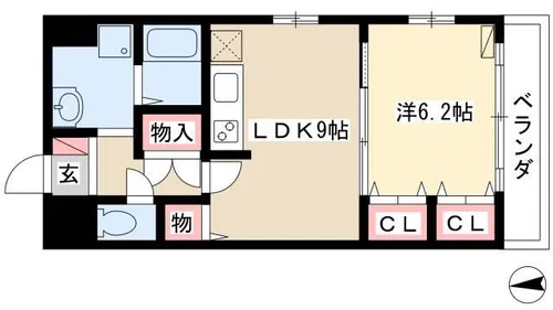 ベイサイドアベニュー【7階】の間取り