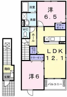 サニーヒル青南台【2階】の間取り