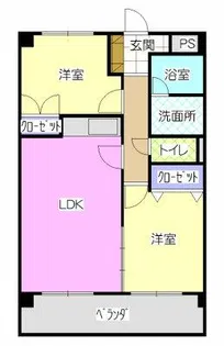 瑞光ハイツ【2階】の間取り