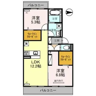 プラムツリー EAST【3階】の間取り