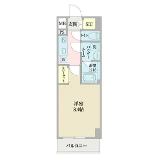 WESTIN柴田【0203号室】の間取り