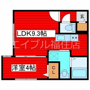 La・isola月寒【2階】の間取り