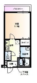 兵庫県尼崎市南塚口町8丁目【アパート】の間取り