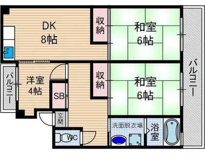 中沢マンション【2階】の間取り