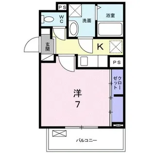 シャルマン東寺南Ⅰ【1階】の間取り