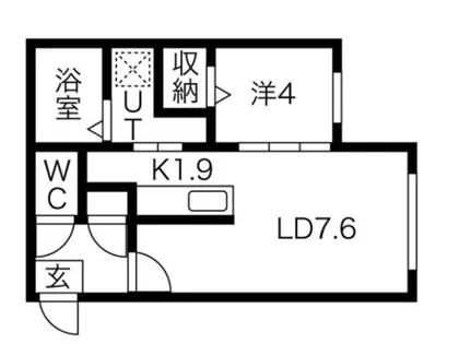 FORTUNA豊平公園【1階】の間取り