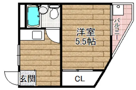 メゾンソレイユ1【501号室】の間取り