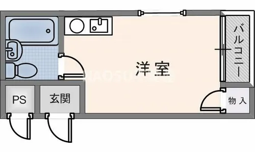 ハーモニーハイツ花園東【3階】の間取り