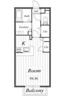 1Rの間取り画像