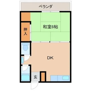 田口第一ビラ【2階】の間取り