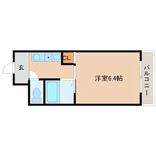1Kの間取り画像